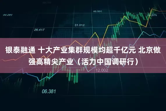 银泰融通 十大产业集群规模均超千亿元 北京做强高精尖产业（活力中国调研行）